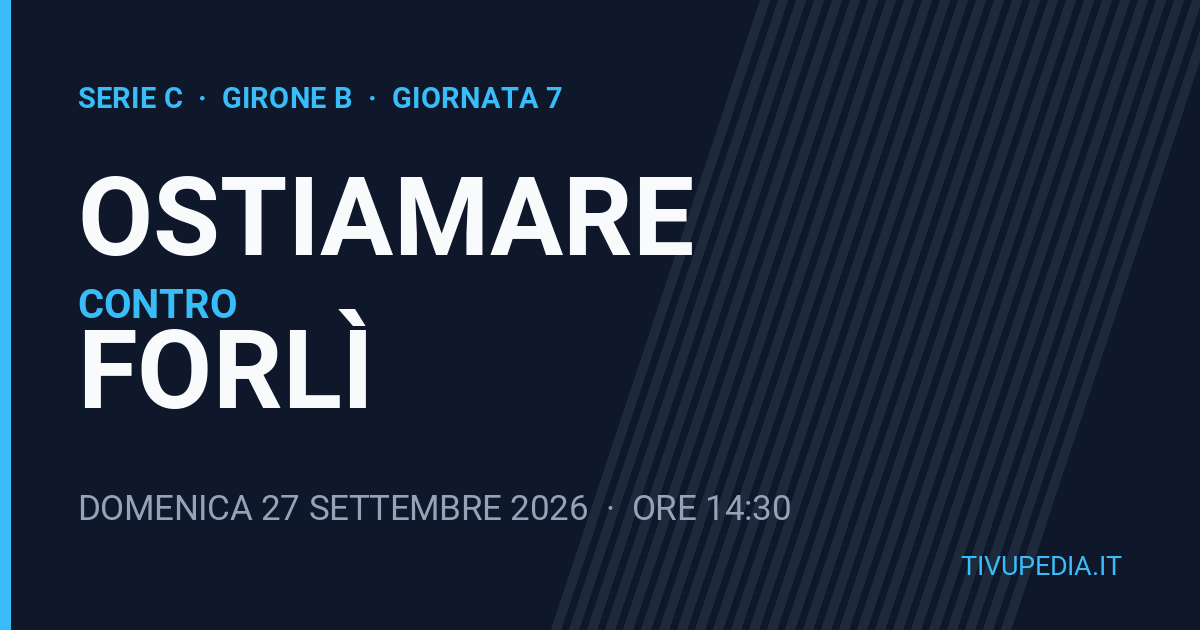 Ostiamare contro Forlì, Serie C