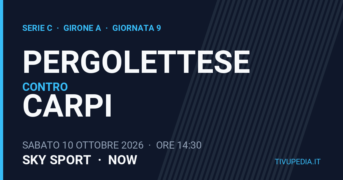 Pergolettese contro Carpi, Serie C