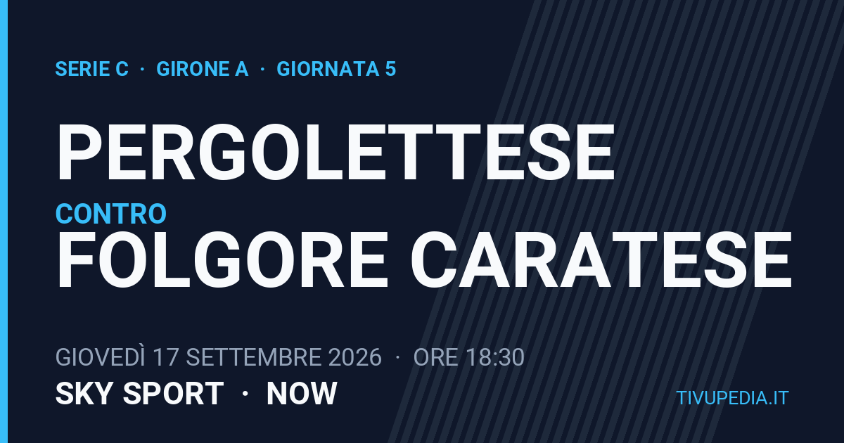 Pergolettese contro Folgore Caratese, Serie C