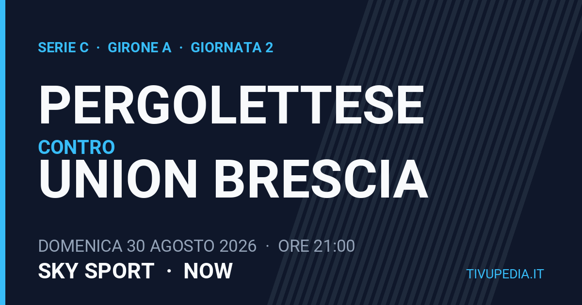 Pergolettese contro Union Brescia, Serie C