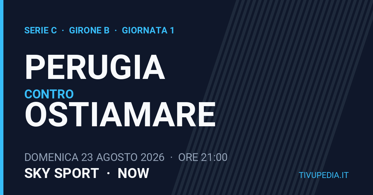 Perugia contro Ostiamare, Serie C