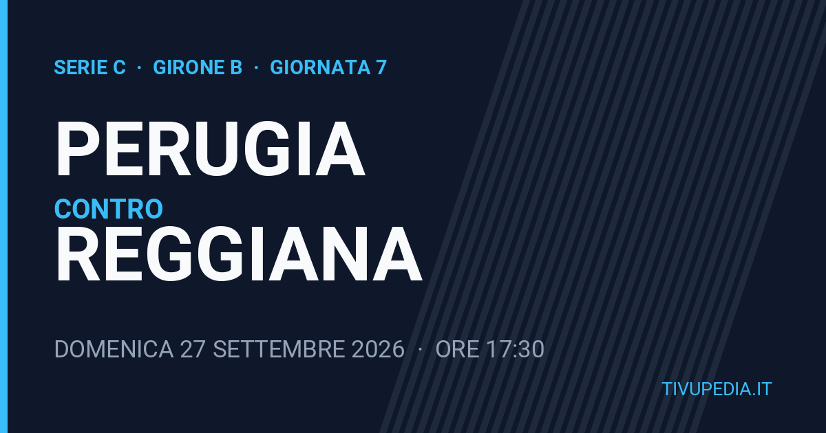 Perugia contro Reggiana, Serie C