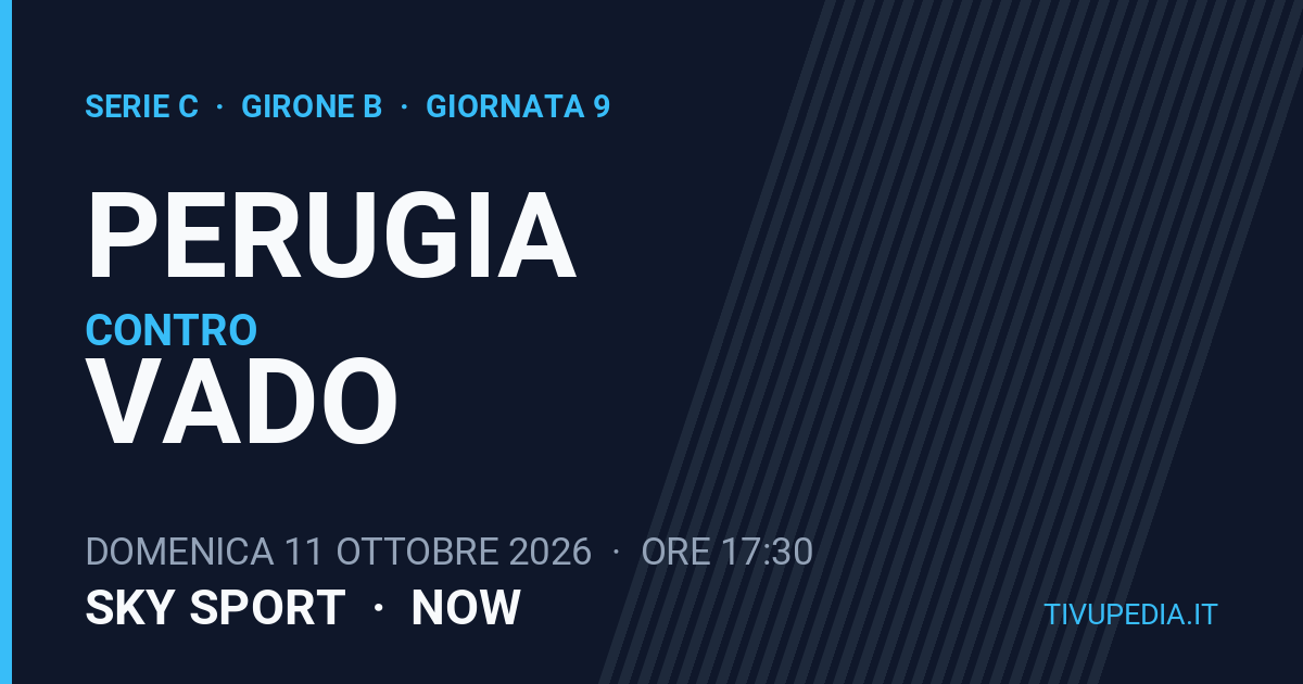 Perugia contro Vado, Serie C