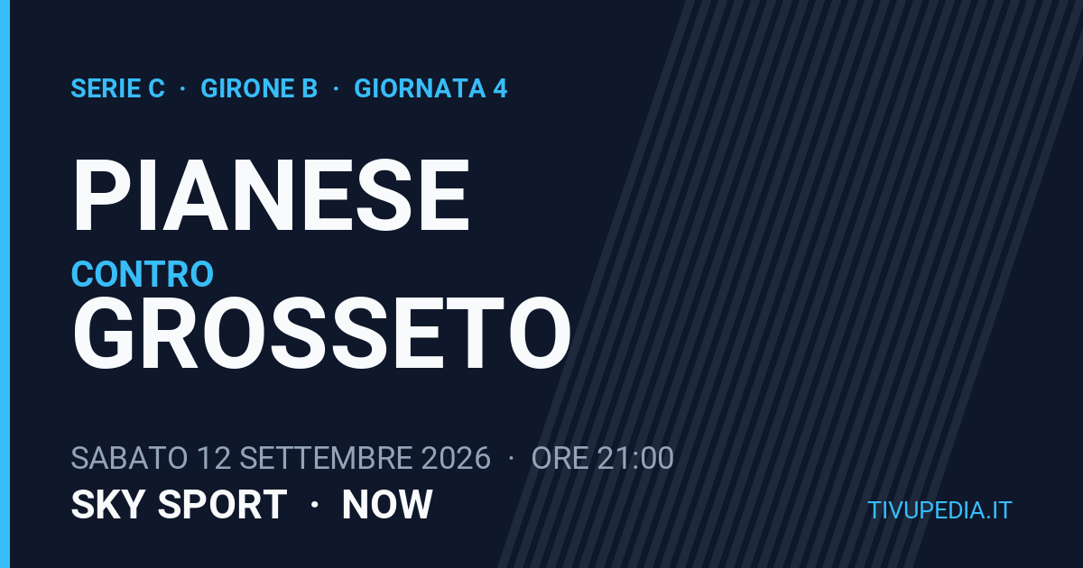 Pianese contro Grosseto, Serie C