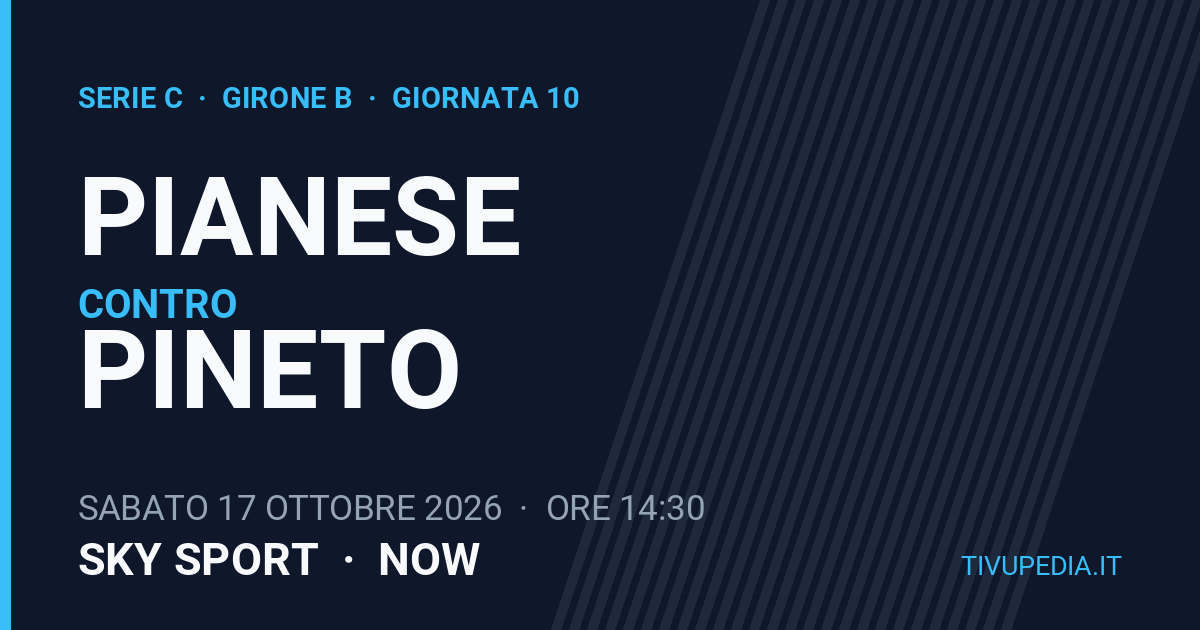 Pianese contro Pineto, Serie C