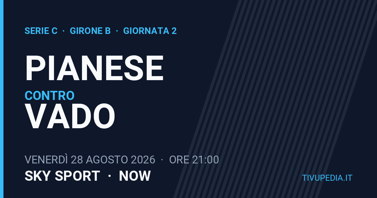 Pianese contro Vado, Serie C