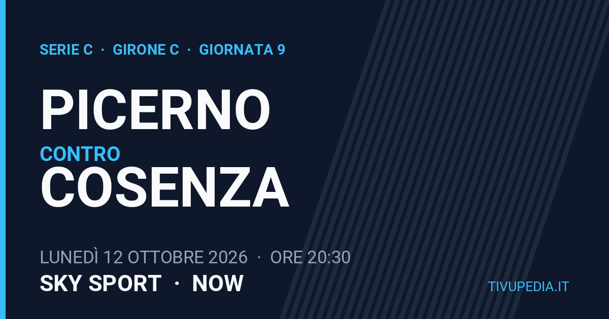 Picerno contro Cosenza, Serie C