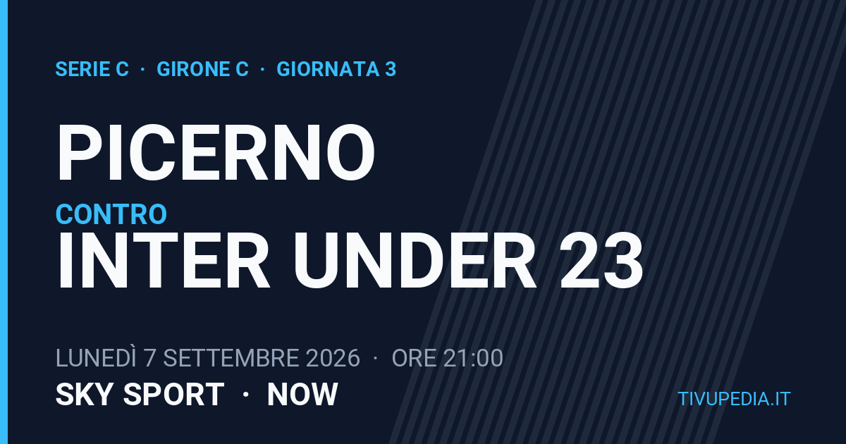 Picerno contro Inter Under 23, Serie C