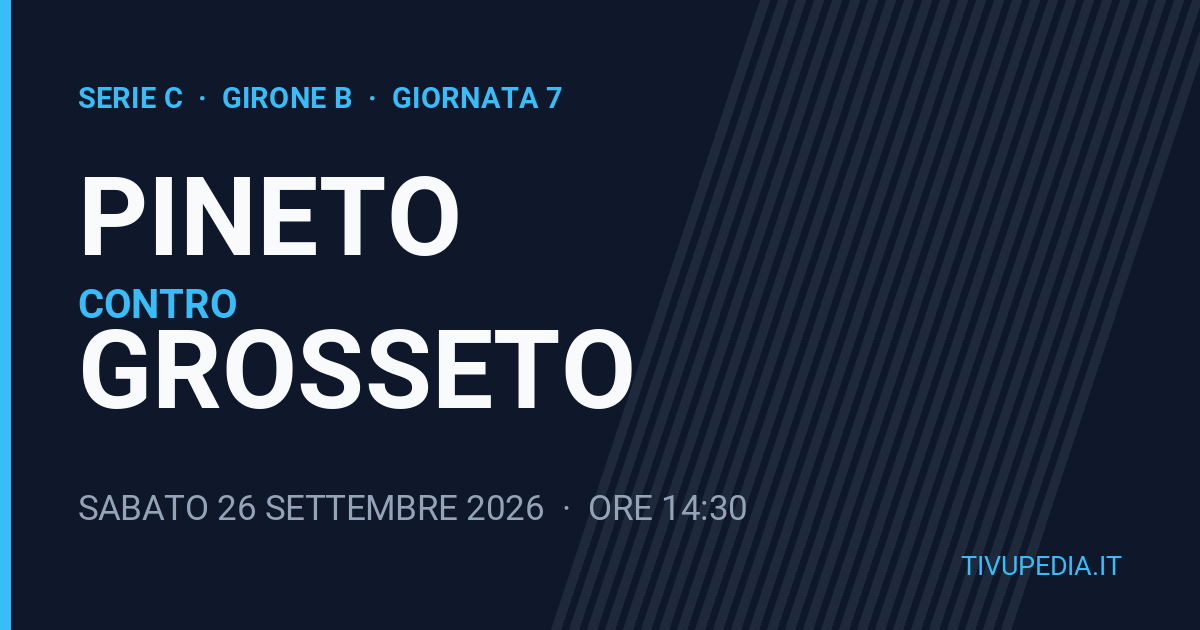 Pineto contro Grosseto, Serie C