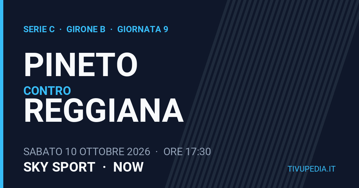 Pineto contro Reggiana, Serie C