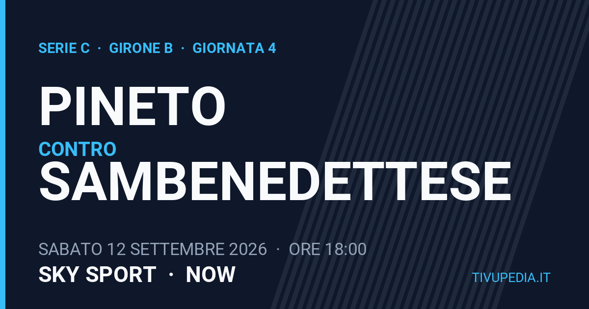 Pineto contro Sambenedettese, Serie C