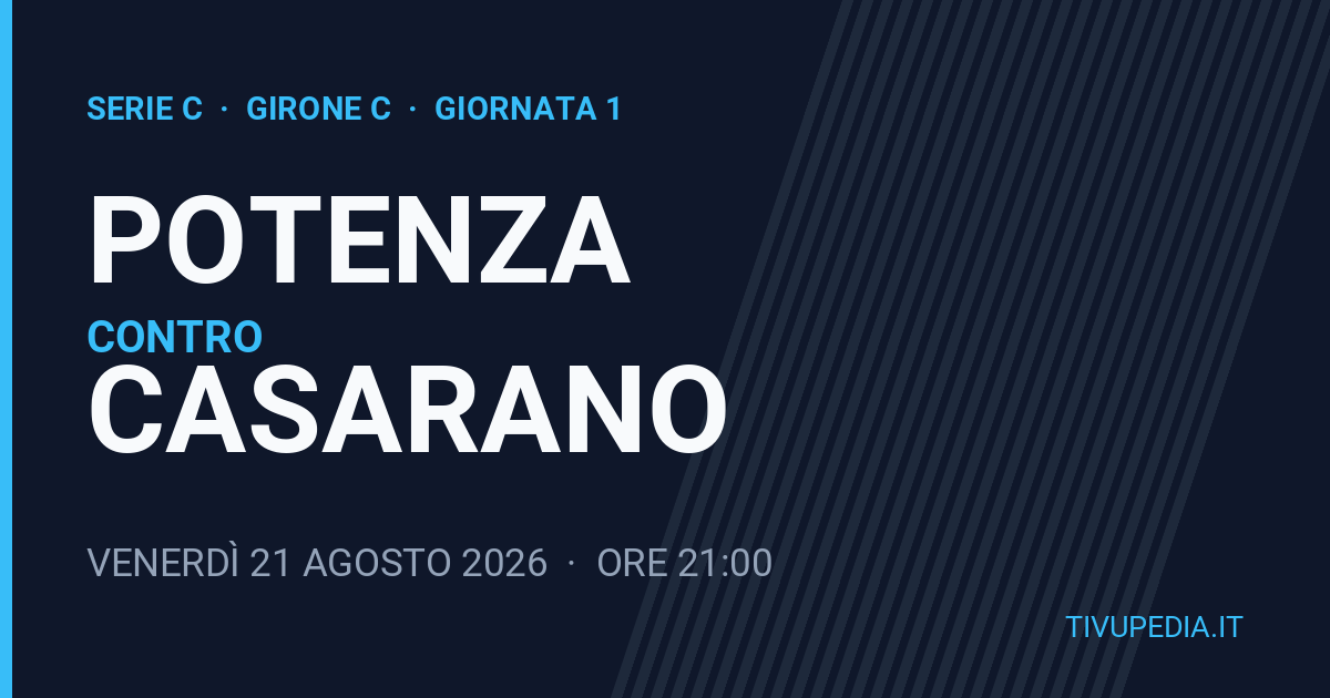 Potenza contro Casarano, Serie C