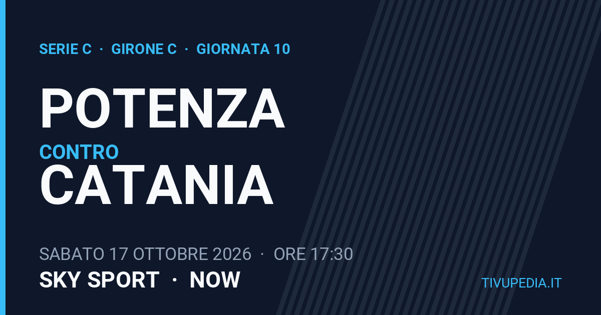 Potenza contro Catania, Serie C