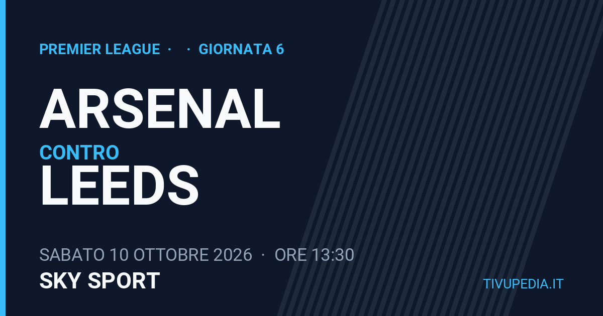 Arsenal contro Leeds, Premier League
