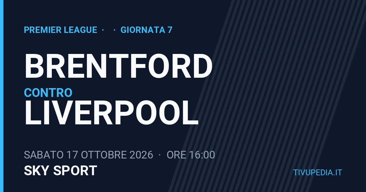 Brentford contro Liverpool, Premier League