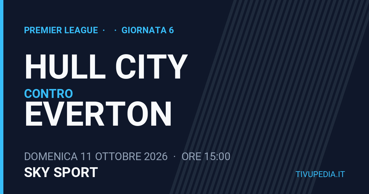 Hull City contro Everton, Premier League