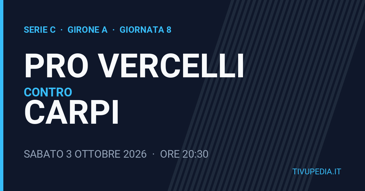 Pro Vercelli contro Carpi, Serie C