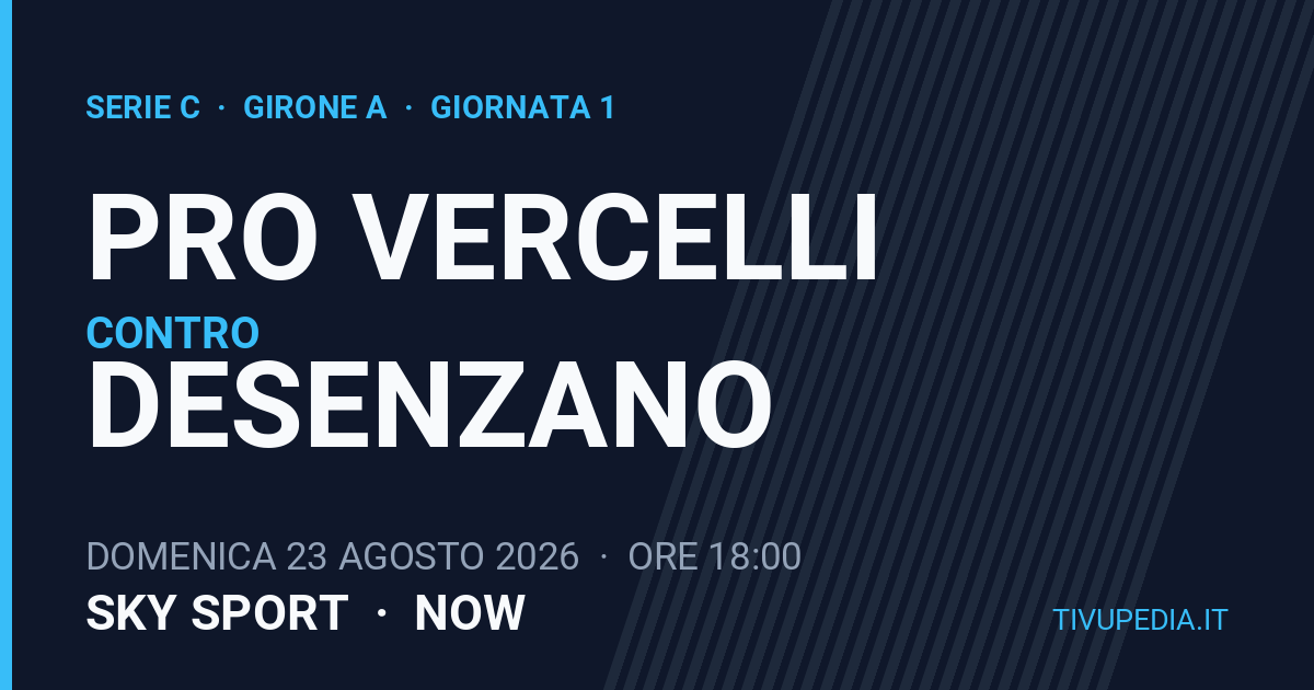 Pro Vercelli contro Desenzano, Serie C