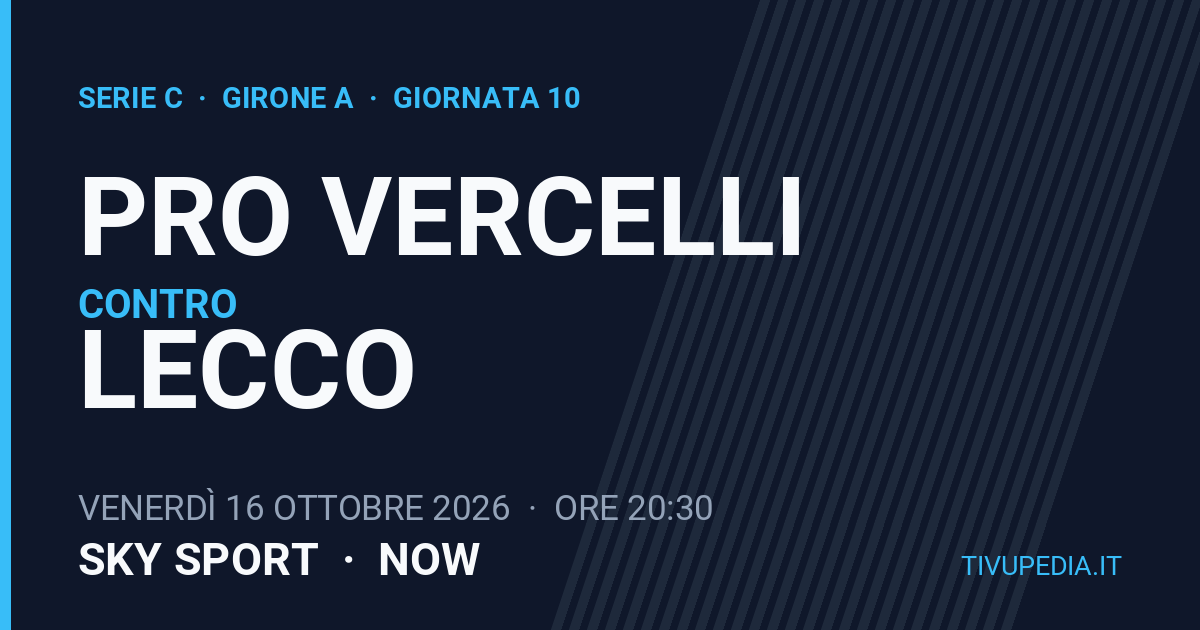 Pro Vercelli contro Lecco, Serie C