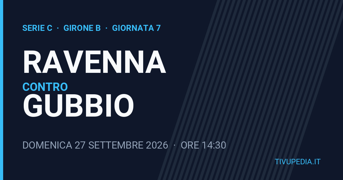 Ravenna contro Gubbio, Serie C