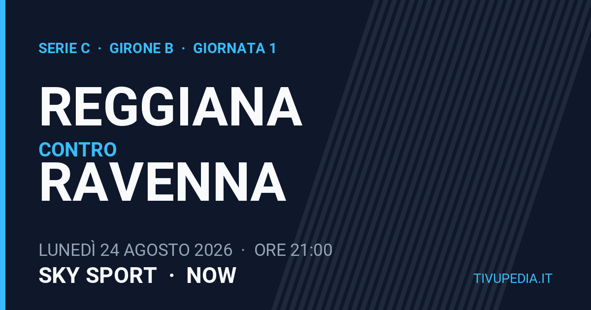 Reggiana contro Ravenna, Serie C