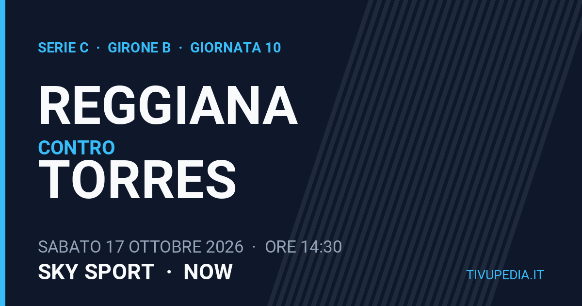 Reggiana contro Torres, Serie C