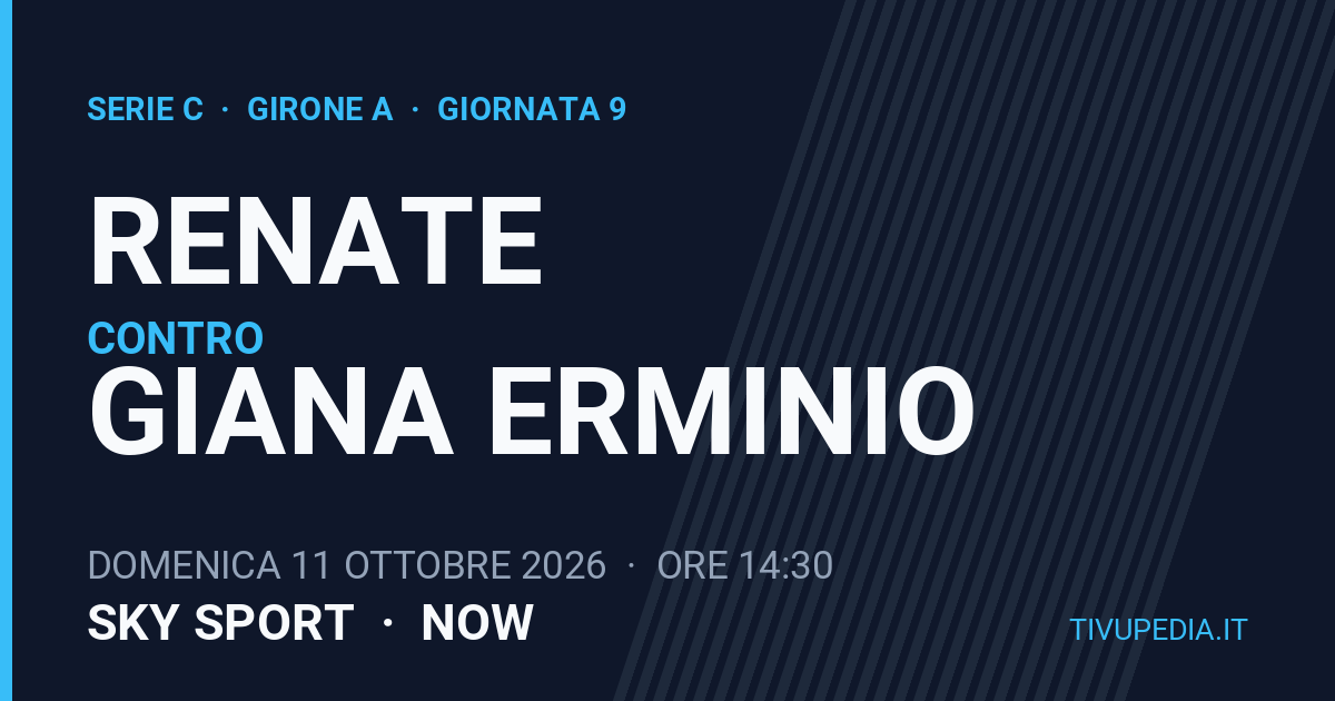 Renate contro Giana Erminio, Serie C