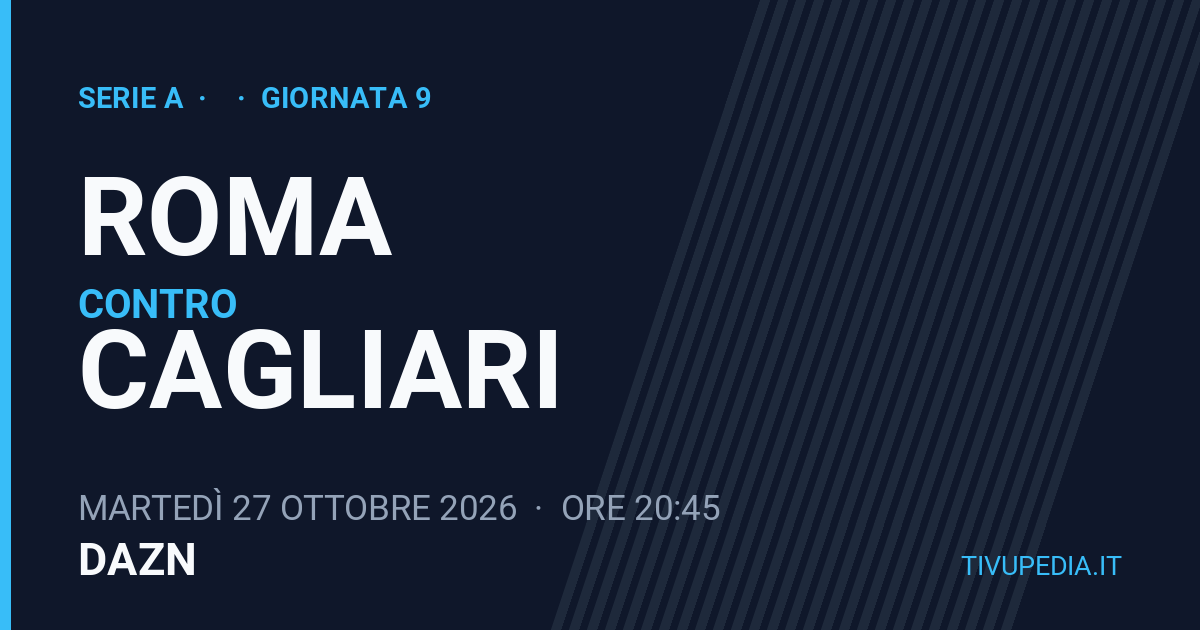 Roma contro Cagliari, Serie A