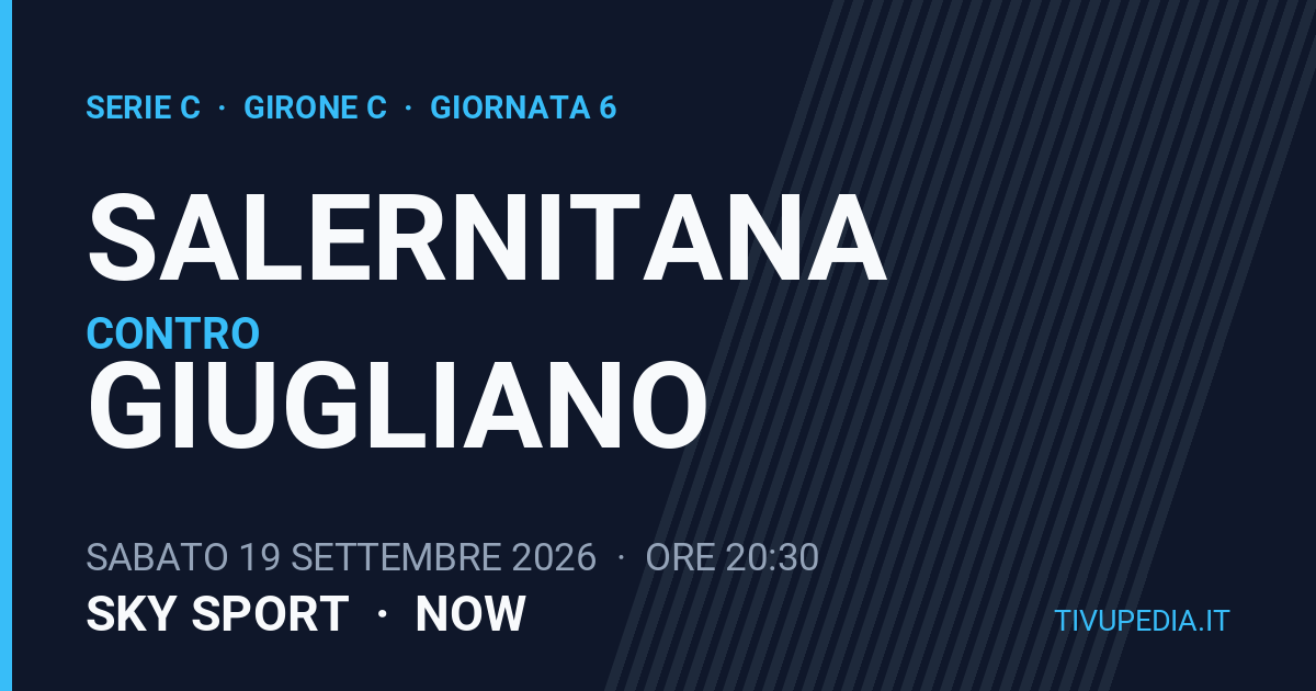 Salernitana contro Giugliano, Serie C