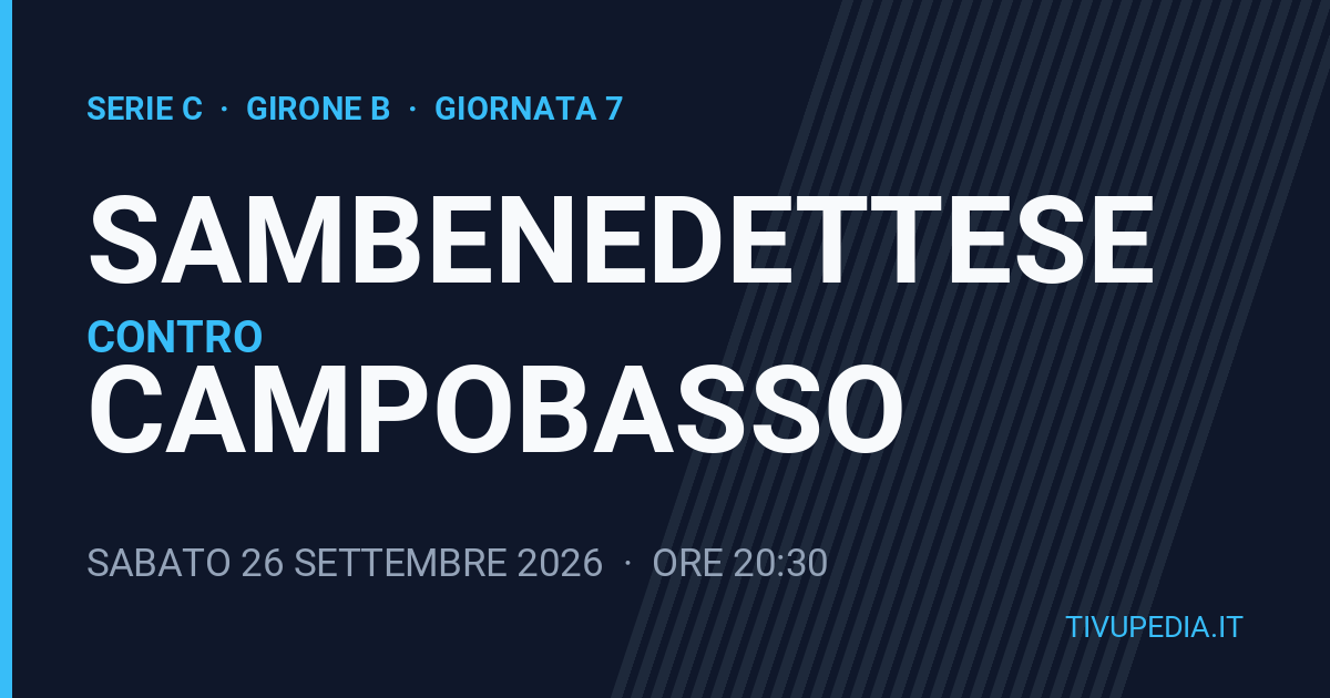 Sambenedettese contro Campobasso, Serie C
