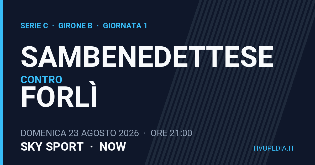 Sambenedettese contro Forlì, Serie C