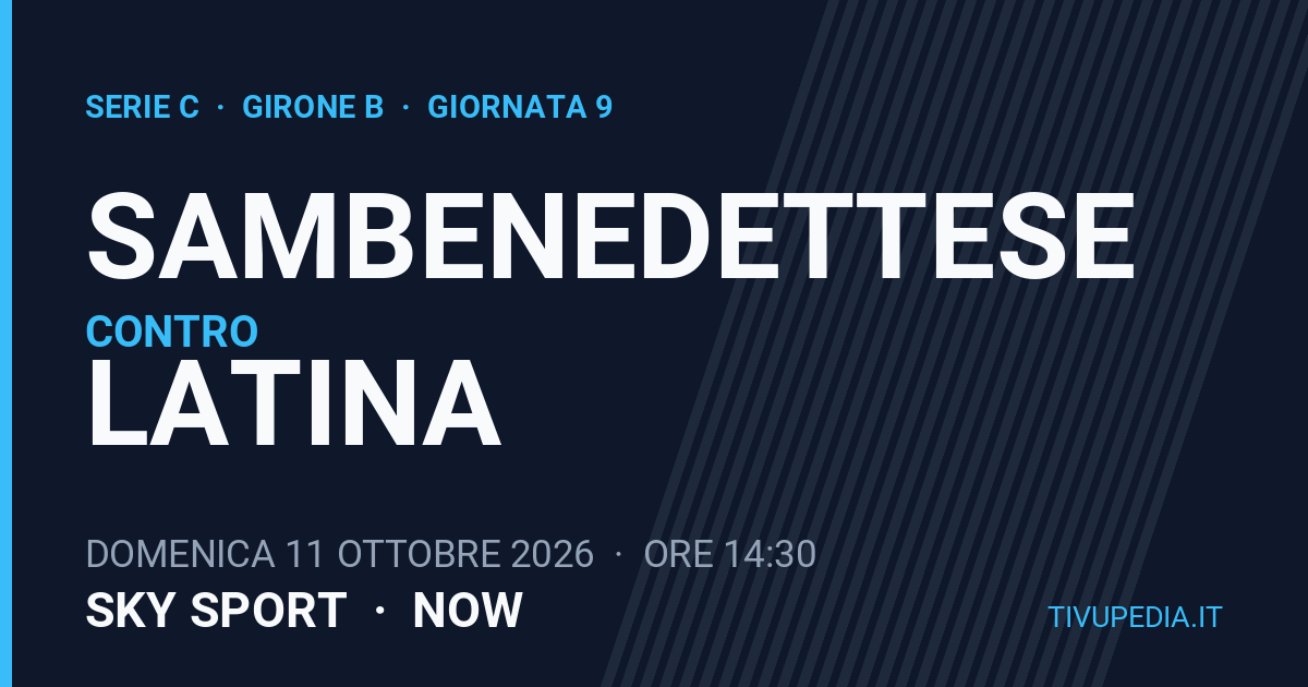 Sambenedettese contro Latina, Serie C