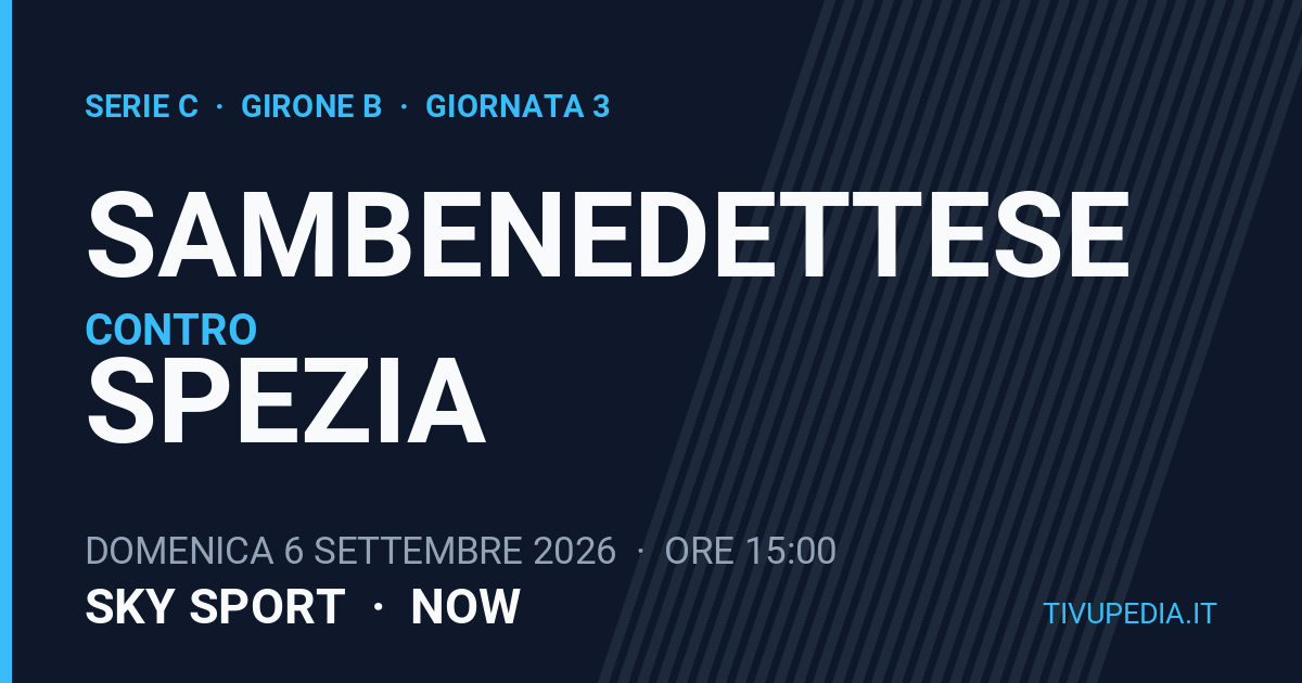 Sambenedettese contro Spezia, Serie C
