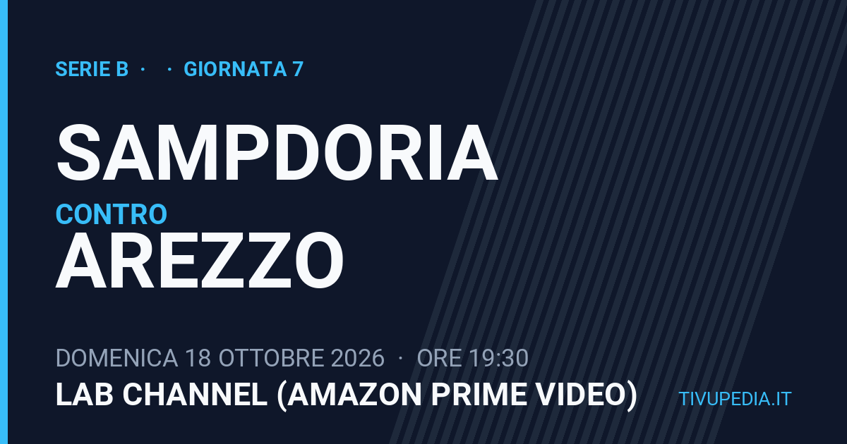 Sampdoria contro Arezzo, Serie B