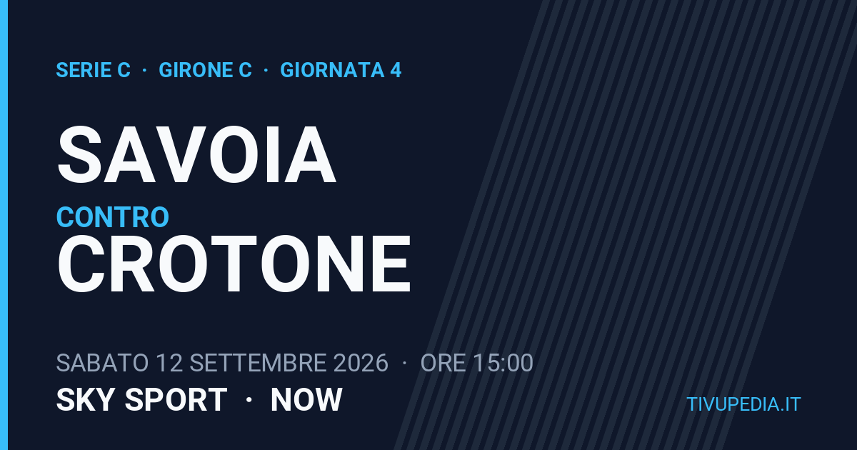 Savoia contro Crotone, Serie C