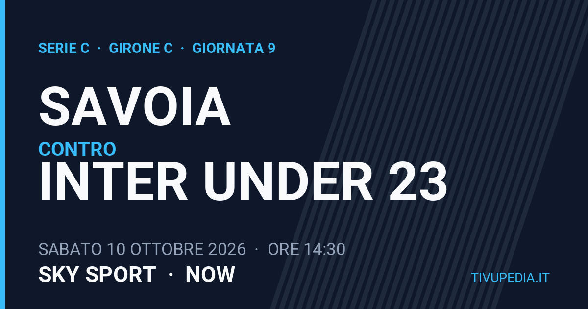 Savoia contro Inter Under 23, Serie C