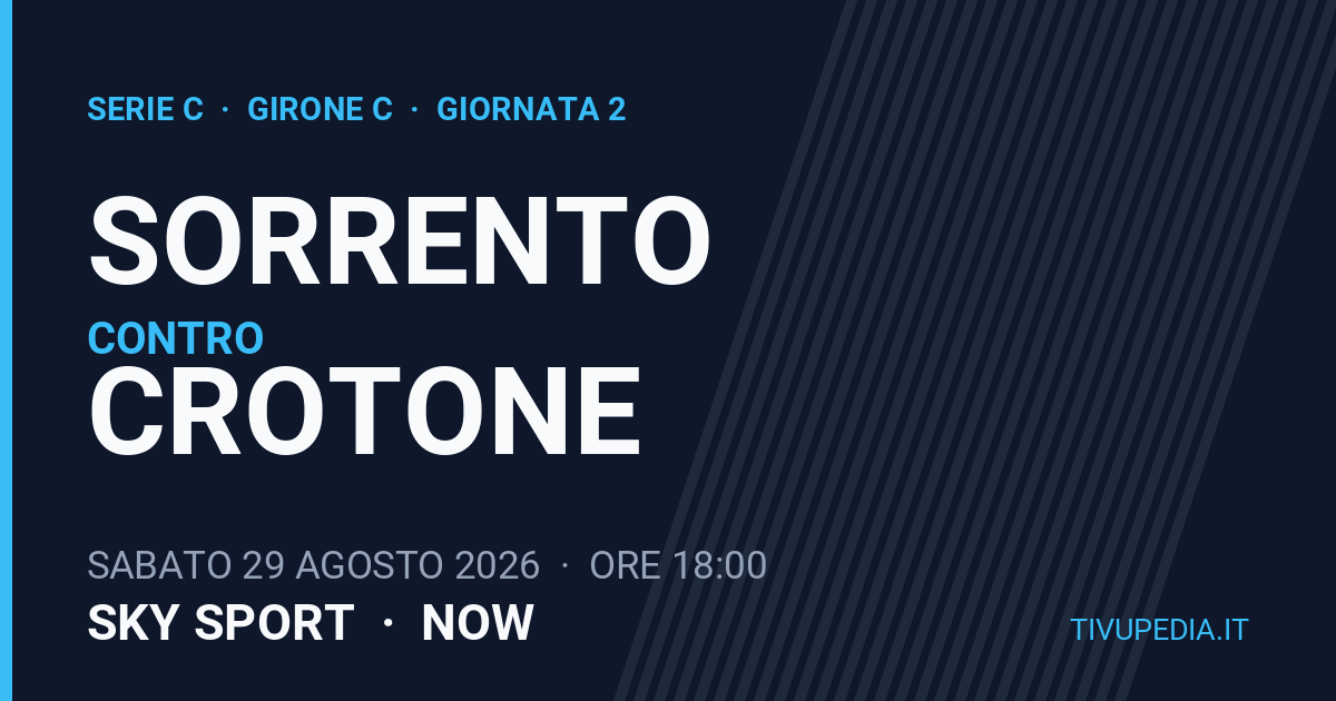 Sorrento contro Crotone, Serie C