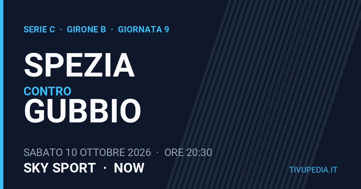 Spezia contro Gubbio, Serie C