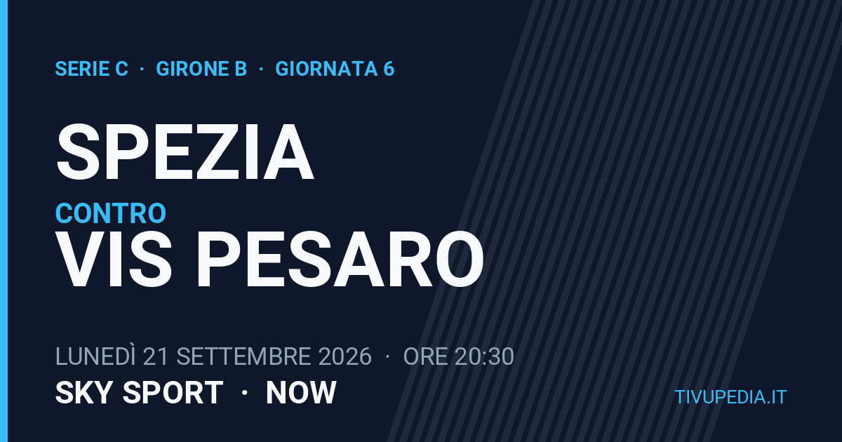 Spezia contro Vis Pesaro, Serie C