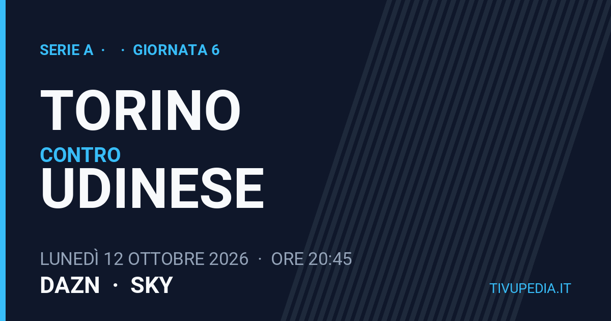 Torino contro Udinese, Serie A