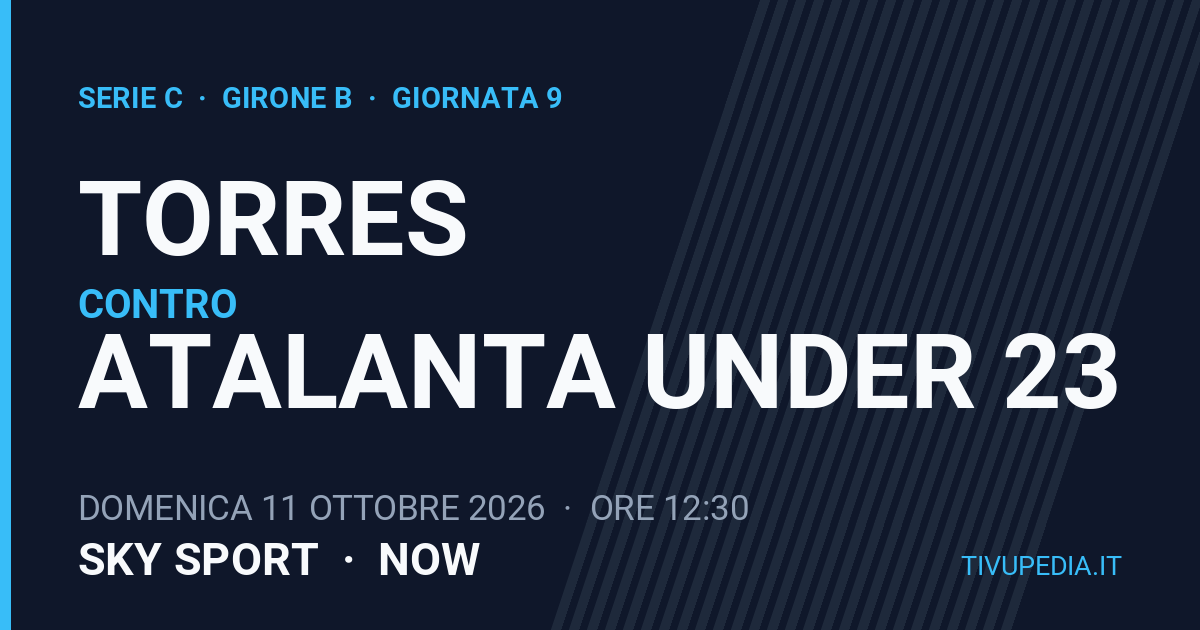 Torres contro Atalanta Under 23, Serie C