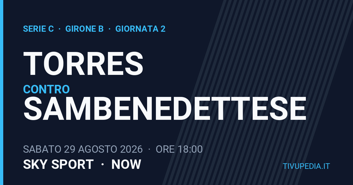 Torres contro Sambenedettese, Serie C