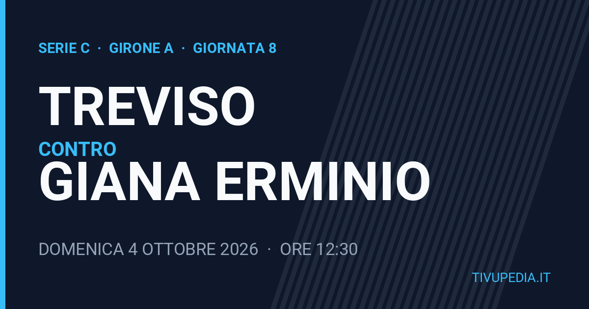 Treviso contro Giana Erminio, Serie C