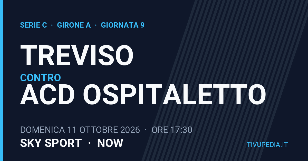 Treviso contro ACD Ospitaletto, Serie C