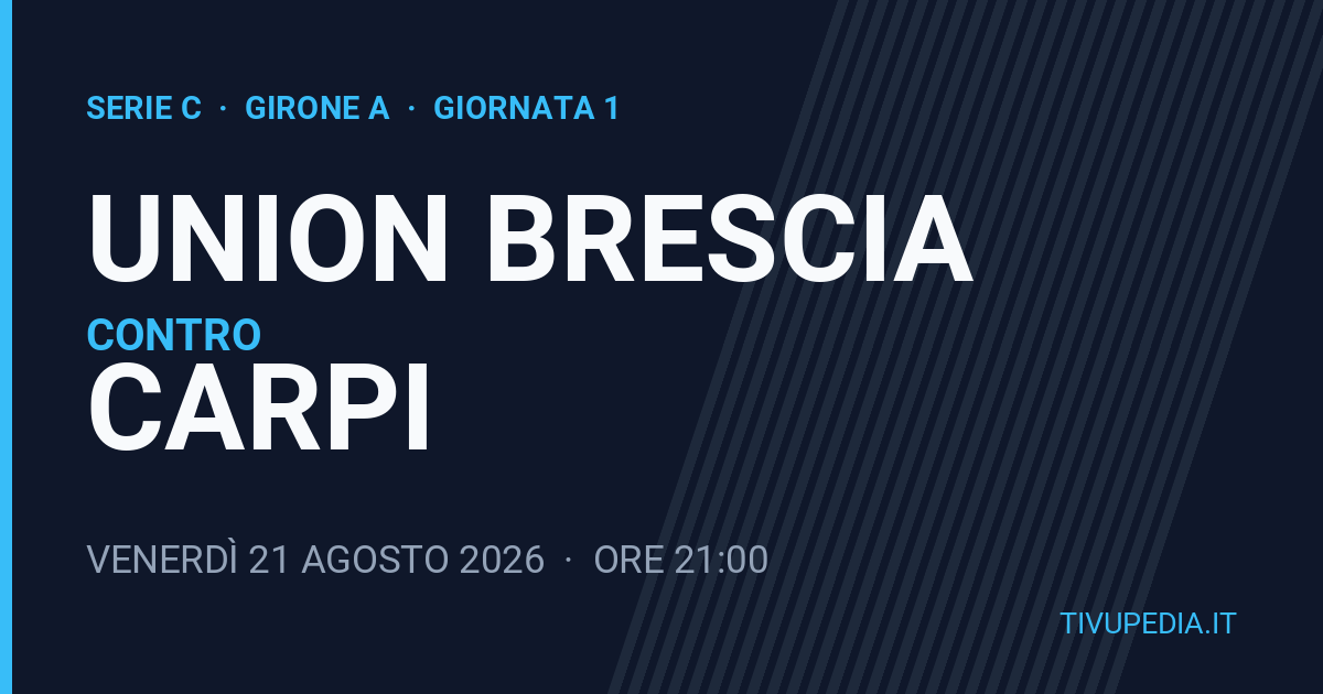 Union Brescia contro Carpi, Serie C