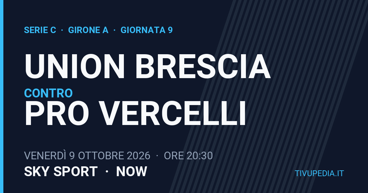 Union Brescia contro Pro Vercelli, Serie C