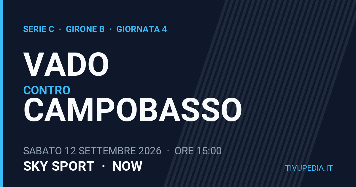 Vado contro Campobasso, Serie C
