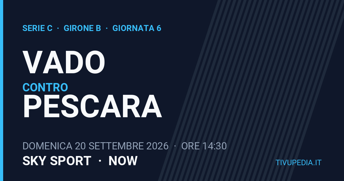 Vado contro Pescara, Serie C