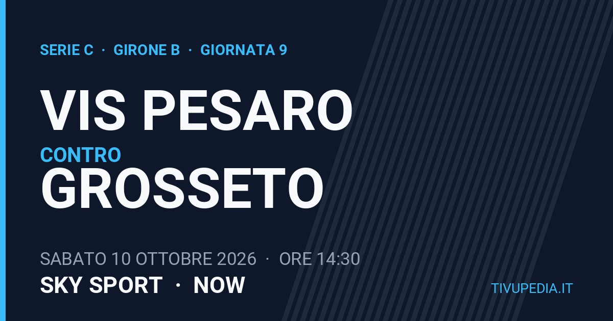 Vis Pesaro contro Grosseto, Serie C