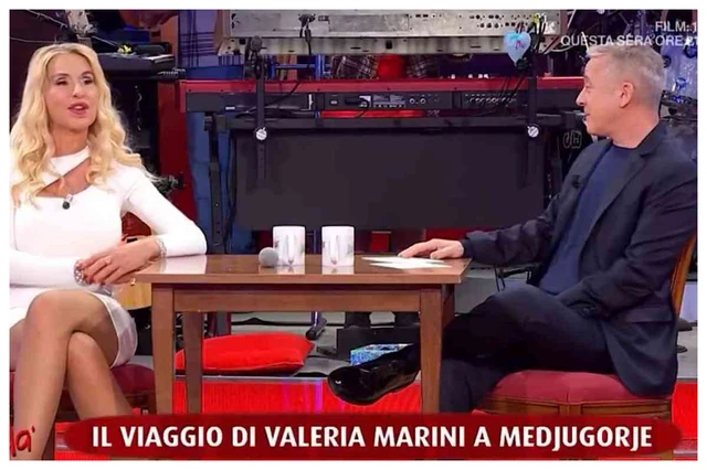 Tensione in diretta tra Valeria Marini e Pierluigi Diaco a BellaMà